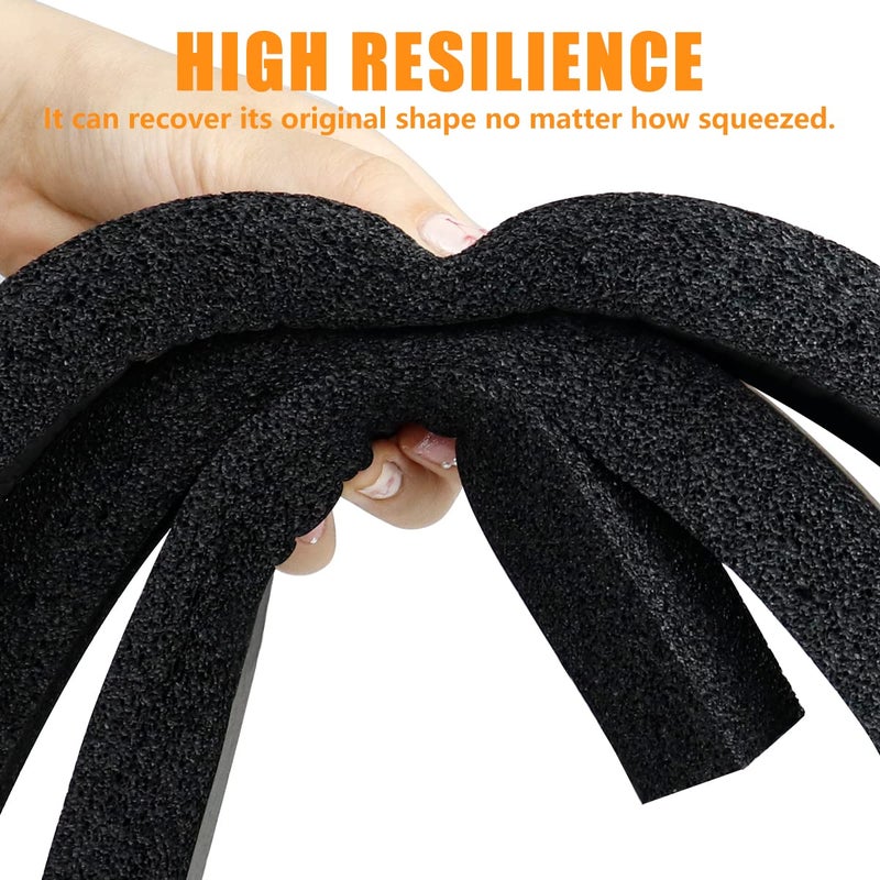 LBG Products Window Air Conditioner Foam Insulating Strip,1 Inch Wide X 1 Inch Thick,Window Seal Weather Stripping with High Resilience,6.5 Feet Long x 2 Roll - Image 4